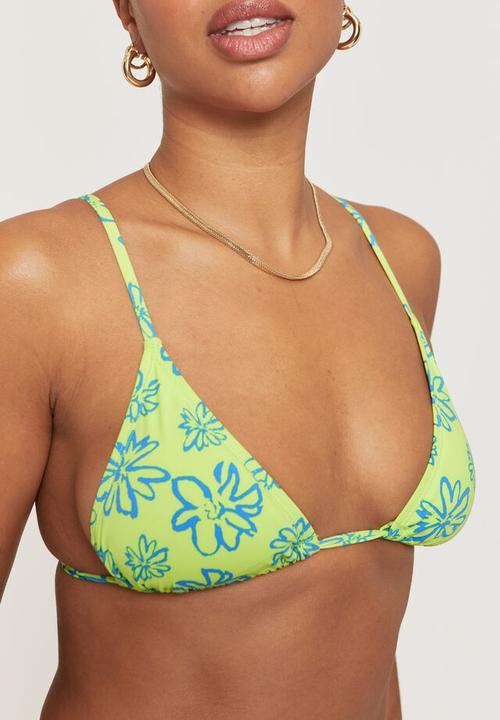 Supré  - Luxe tri slide bikini top - paloma lime