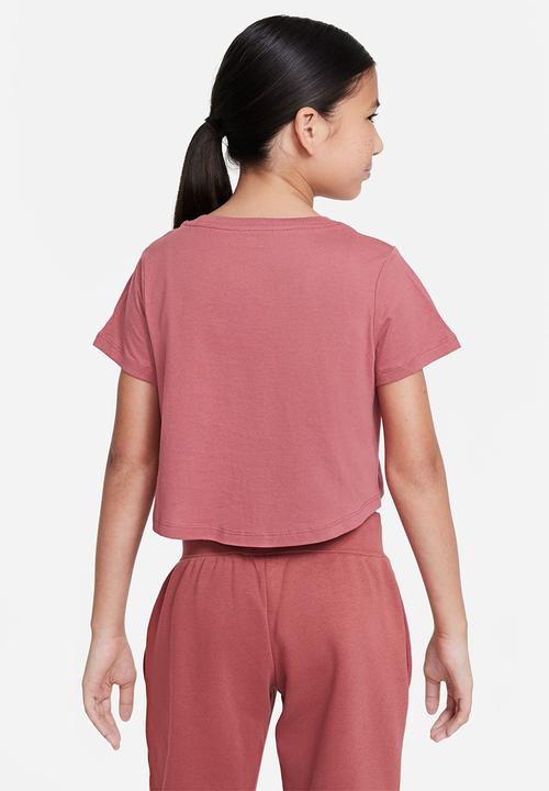 Nike - G nsw tee crop air - canyon rust