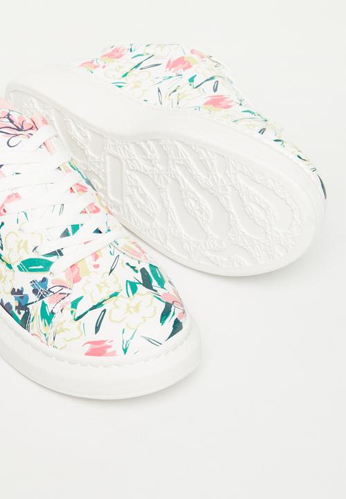 Tom Tom - Magnolia flatform sneaker - white floral