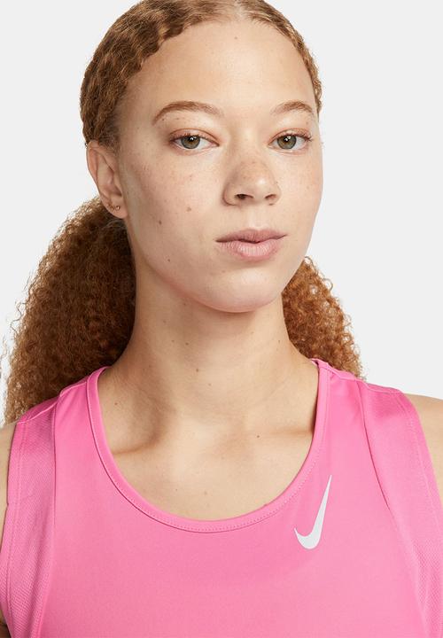 Nike - W Nike df race singlet - pinksicle