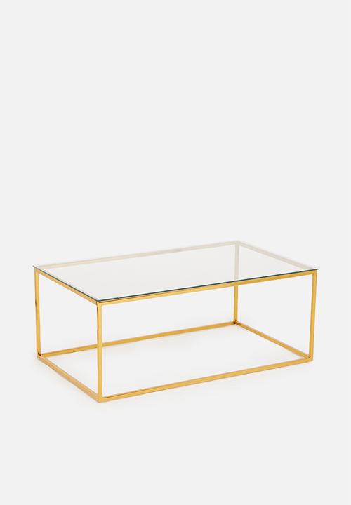 Sixth Floor - Cilla coffee table - gold