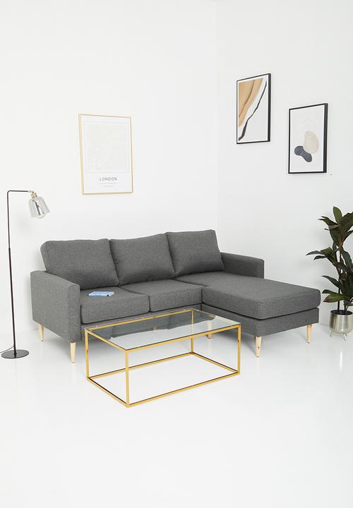 Sixth Floor - Soma interchangeable corner unit - charcoal