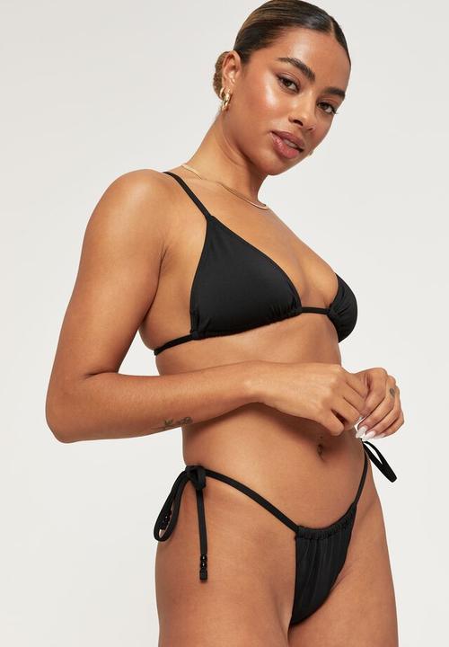 Supré  - Luxe string bikini bottom - black