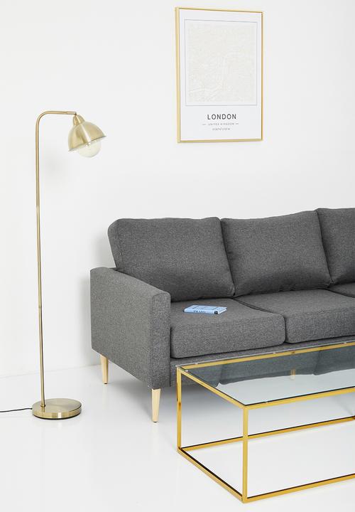 Sixth Floor - Molly floor lamp - brass