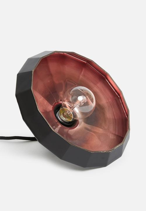 Sixth Floor - Facet pendant - black