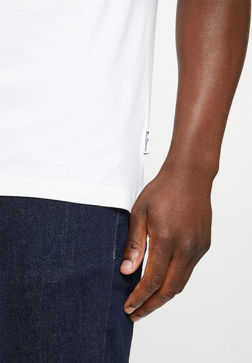 Ben Sherman - Poster guitar tee shirt - white