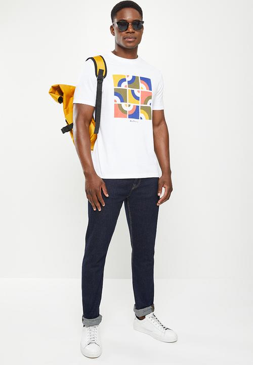 Ben Sherman - Jumble target tee shirt - white