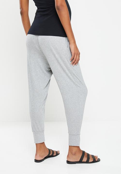 edit Maternity - Maternity pleat front jogger - light grey melange
