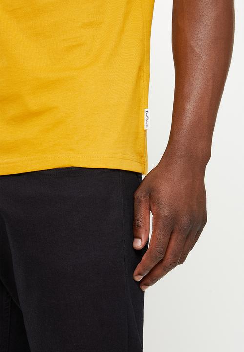 Ben Sherman - Fractured gingh target tee shirt - dijon