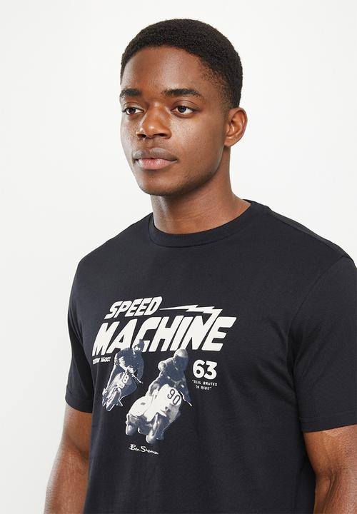 Ben Sherman - Speed machine tee shirt - black