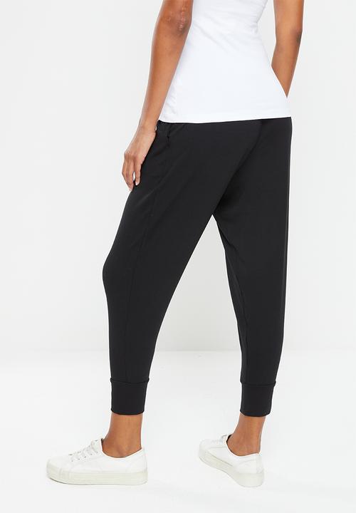 edit Maternity - Maternity pleat front jogger - black