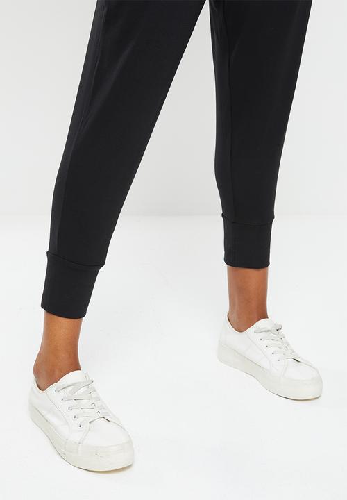 edit Maternity - Maternity pleat front jogger - black