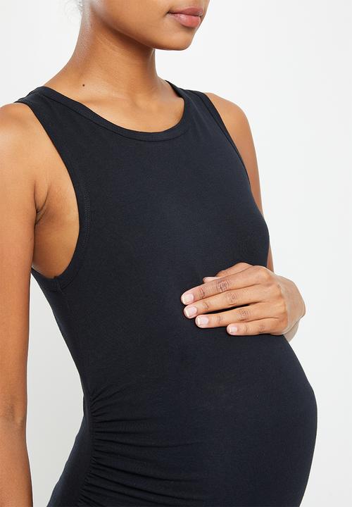 Superbalist - Maternity fitted high neck tank - black