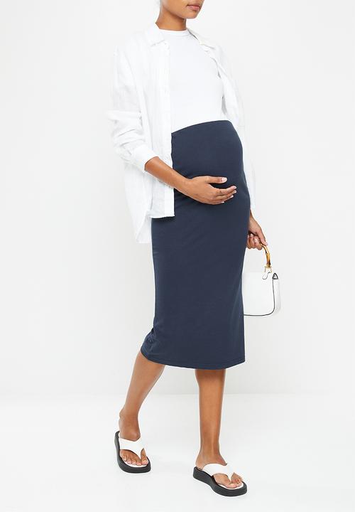 Superbalist - Maternity column slit skirt - navy