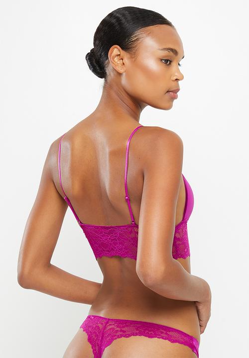 DORINA - Crystal 2pack bralette - purple & ivory