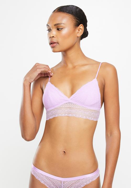 DORINA - Caia 2 pack bralette - purple & white