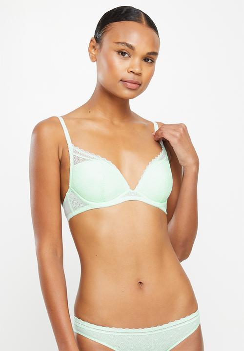 DORINA - Ronia 2 pack plunge bra - green & beige