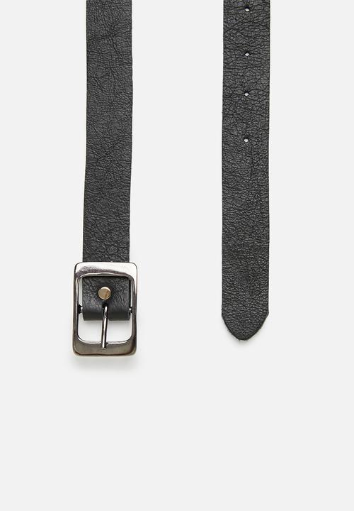 Superbalist - Dash leather belt - black