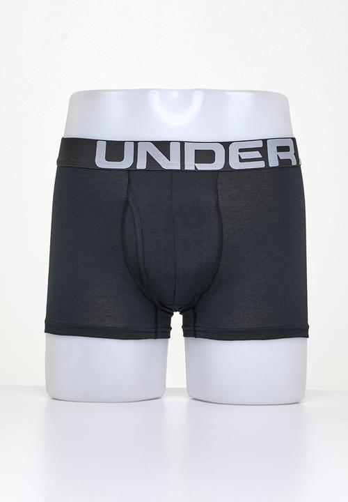 Under Armour - Ua charged cotton 3in 3 pack - black