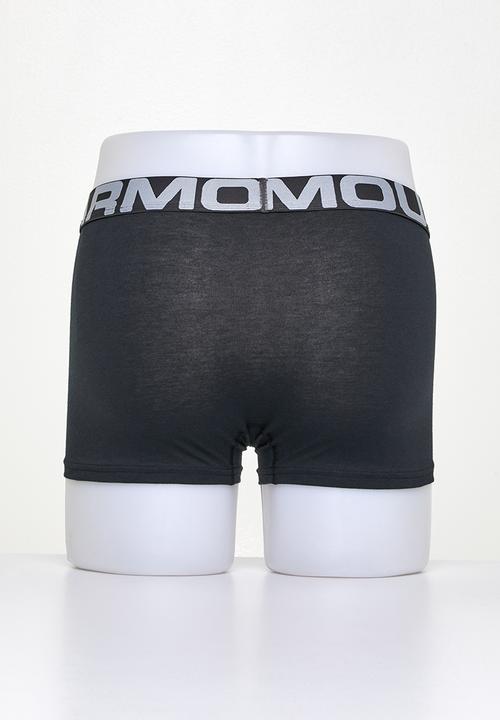 Under Armour - Ua charged cotton 3in 3 pack - black