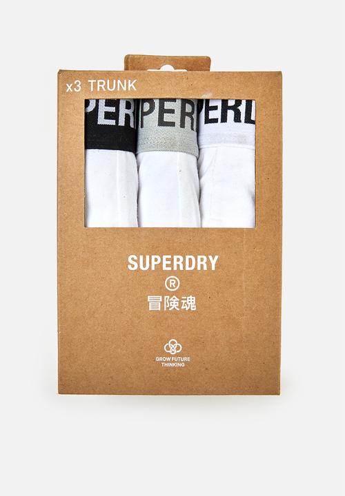 Superdry. - Trunk multi triple pack - white 