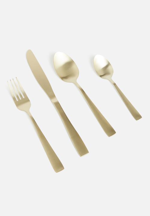 Excellent Houseware - Cutlery set - gold