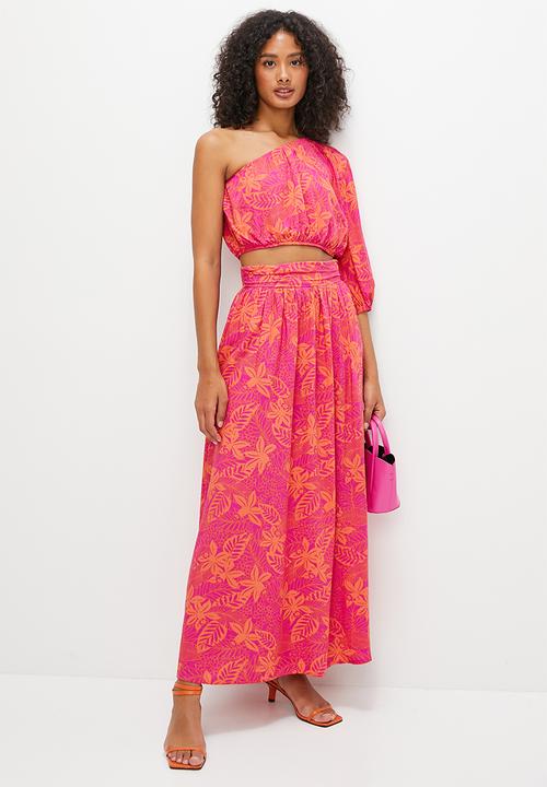 MILLA - Co-ord a-line maxi skirt - bold floral