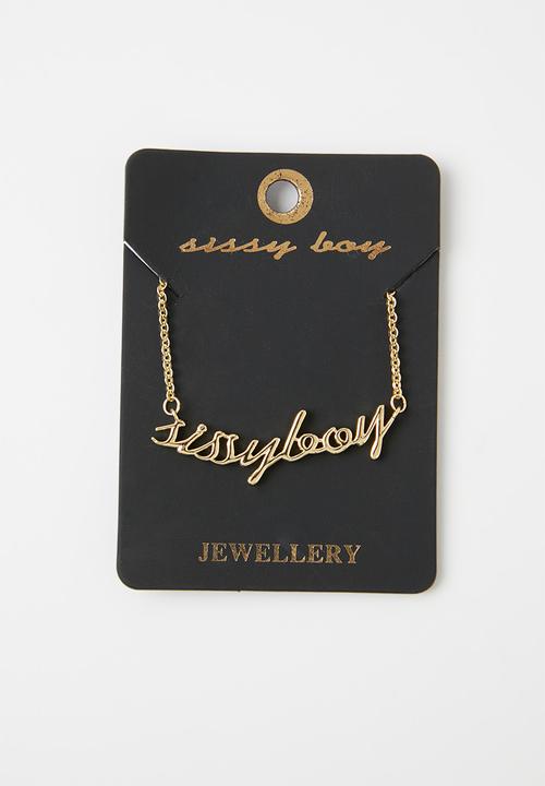 SISSY BOY - Sissy boy necklace - gold