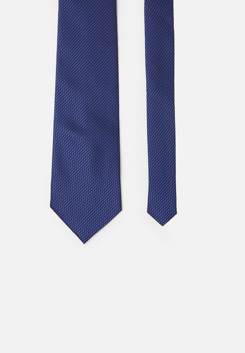 basicthread - Blue textured tie - blues
