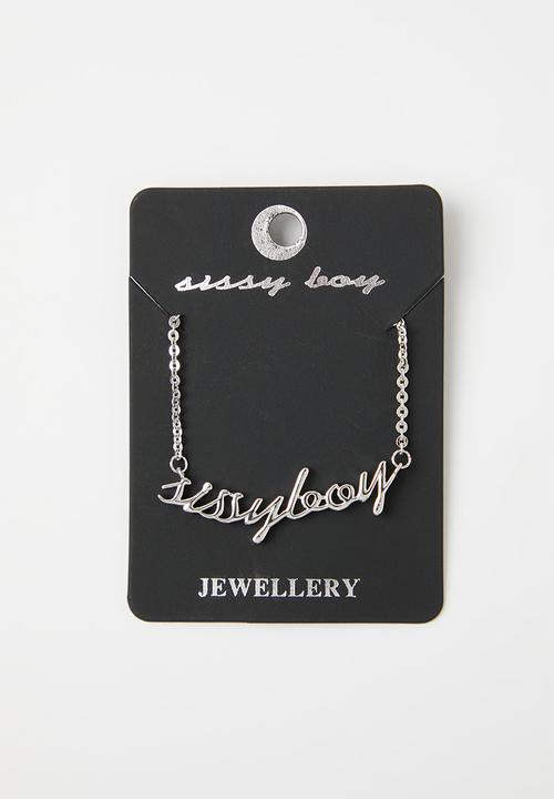 SISSY BOY - Sissy boy necklace - silver