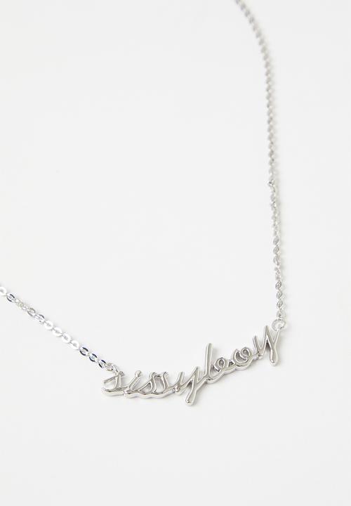 SISSY BOY - Sissy boy necklace - silver