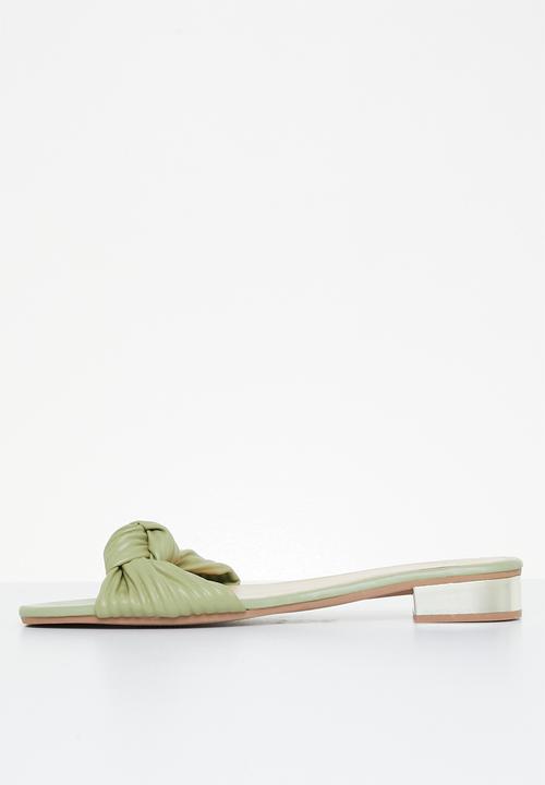 dailyfriday - Salvadora knot mule - sage