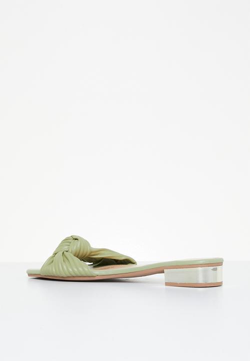 dailyfriday - Salvadora knot mule - sage