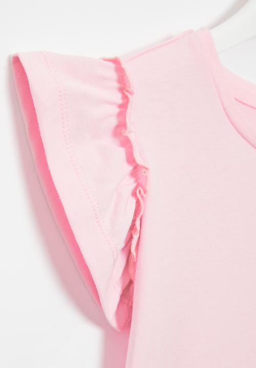 Superbalist - Frill tee - dusty pink