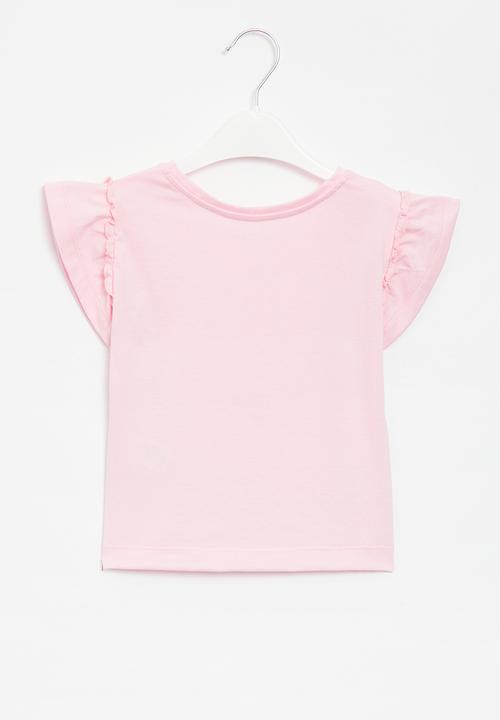 Superbalist - Frill tee - dusty pink