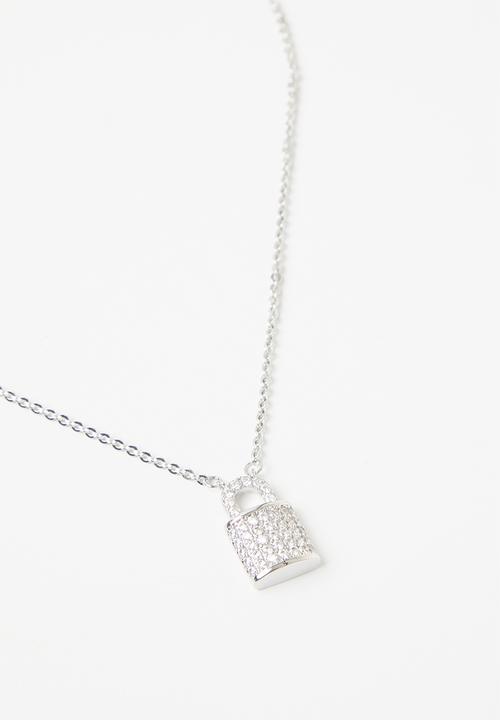 SISSY BOY - Bling locket necklace - silver