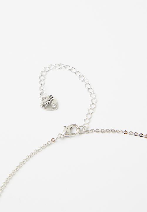 SISSY BOY - Bling locket necklace - silver