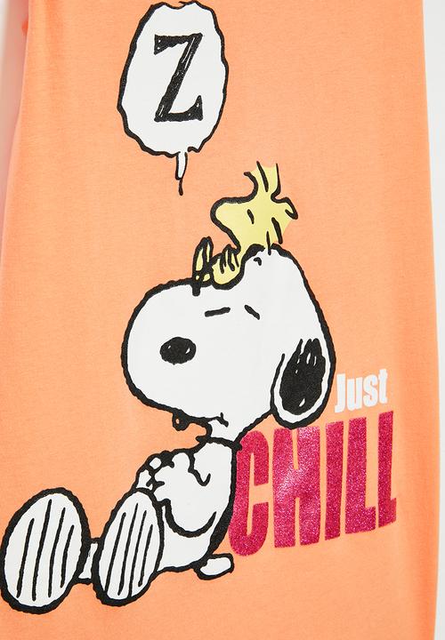 Character Group - Snoopy sleep T-shirt - orange