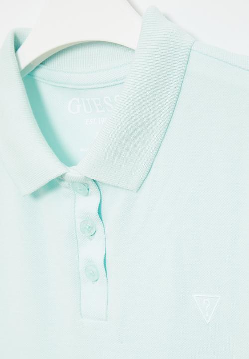 GUESS - Short sleeve golfer - blue