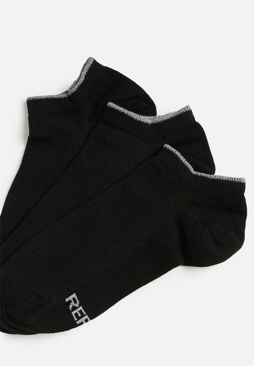 Replay - Replay liner ultralight 3 pack socks  - black & grey