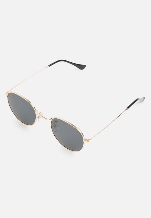 Superbalist - Nico round sunglasses - black & gold