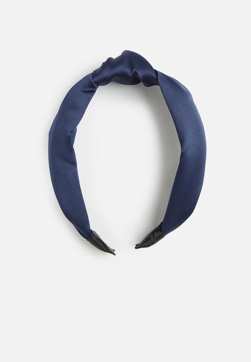 edit - Lina knotted headband - navy