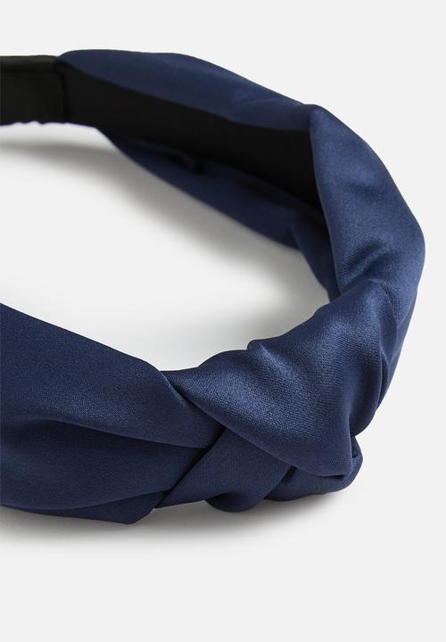 edit - Lina knotted headband - navy