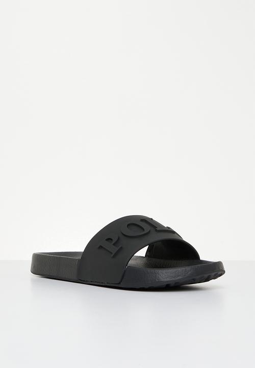 POLO - Polo convexed pool sandal - black