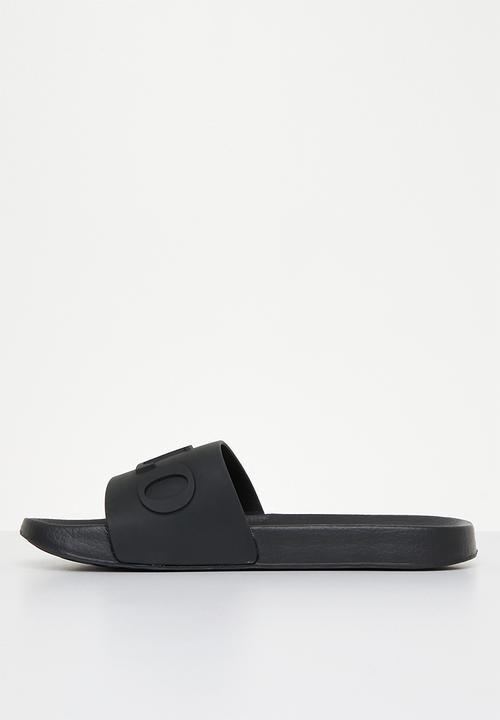 POLO - Polo convexed pool sandal - black