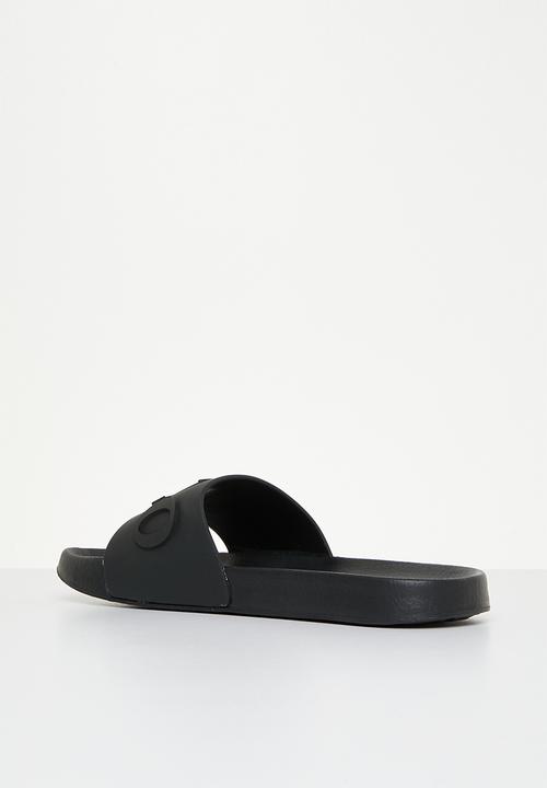 POLO - Polo convexed pool sandal - black