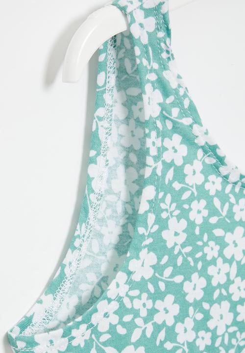 Superbalist - Top with twist back detail - sage print