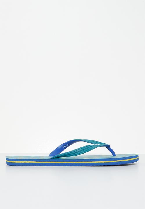 POLO - Monogram flip flop - blue