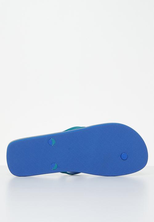 POLO - Monogram flip flop - blue