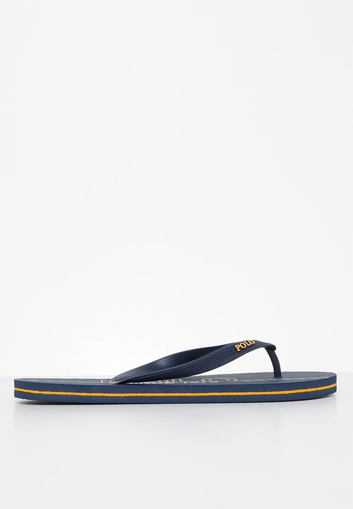 POLO - Colour block stripe flip flop - navy